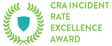 Workplace Safety Award - CRA Incident Rate Excellence Award
