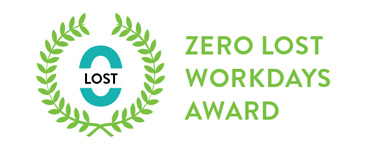 Workplace Safety Award - Zero Lost Workdays